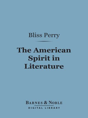 cover image of The American Spirit in Literature (Barnes & Noble Digital Library)